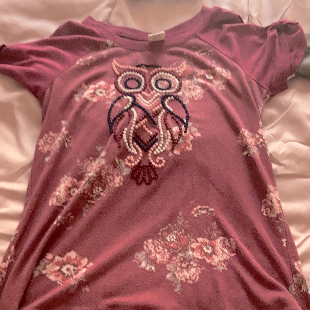 Owl shirt for kids girls